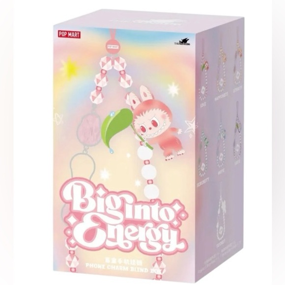 POP MART Accessories - Popmart “Big Into Energy” Labubu Phone Charm Blind Box